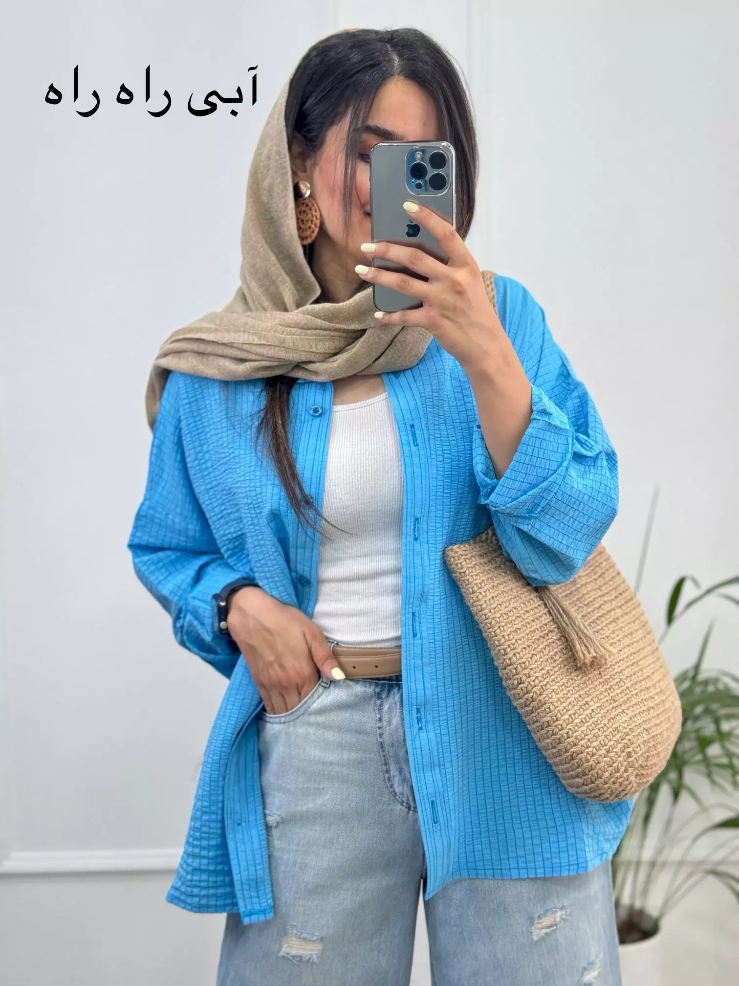 مانتو زنانه اطلسی ( دارای ایراد جزئی )